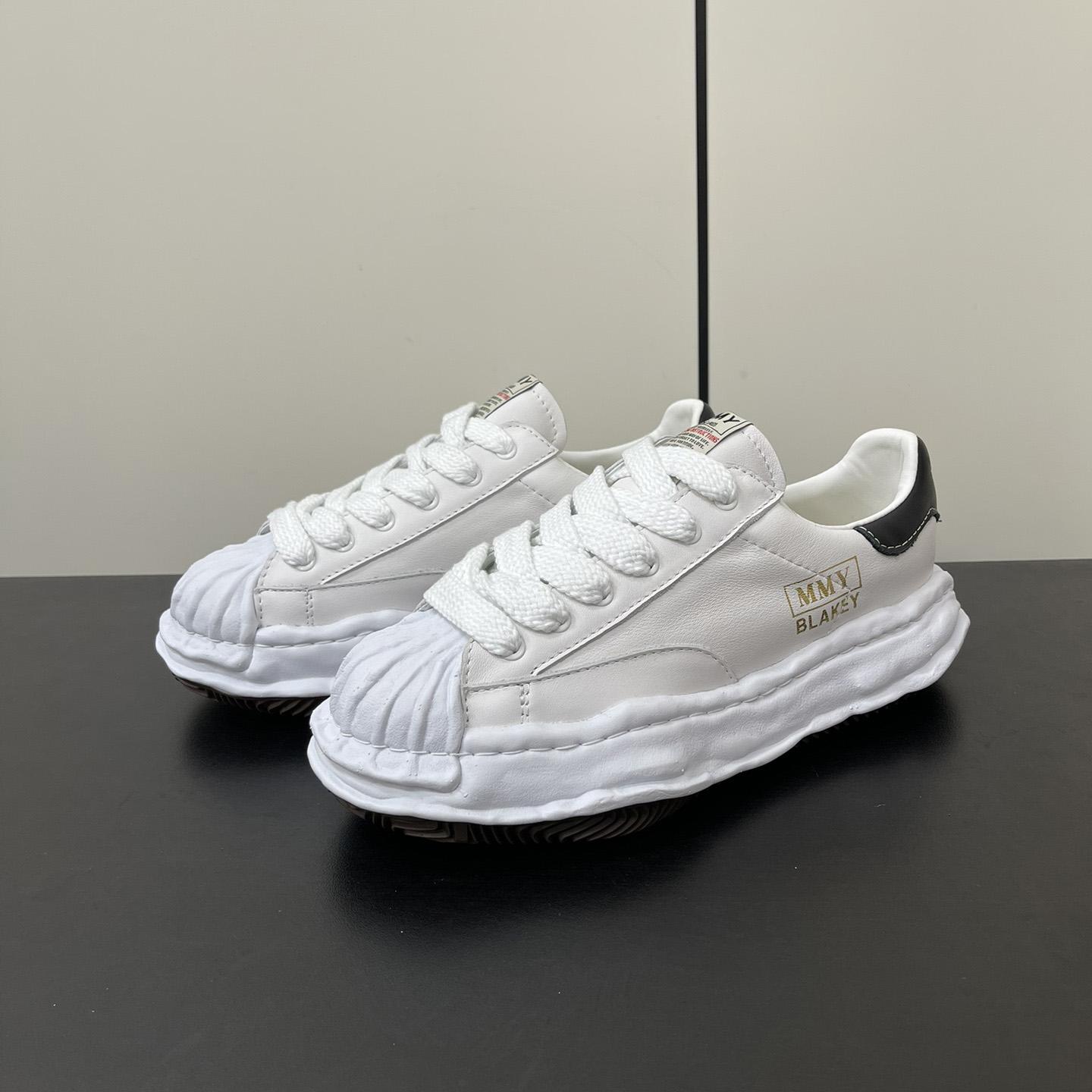 Maison Mihara Yasuhiro Blakey OG Sole Leather Sneakers - PerfectKickZ