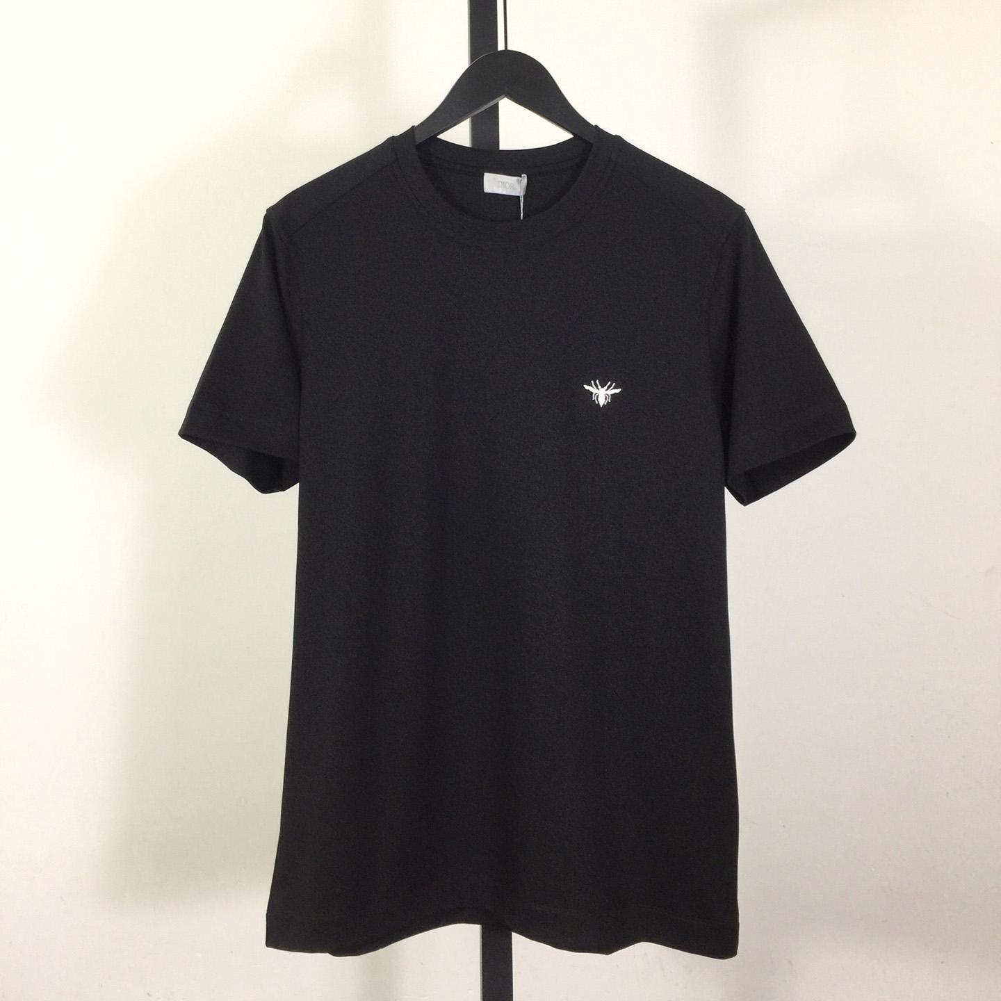 Dior Cotton T-Shirt With Bee Embroidery - PerfectKickZ