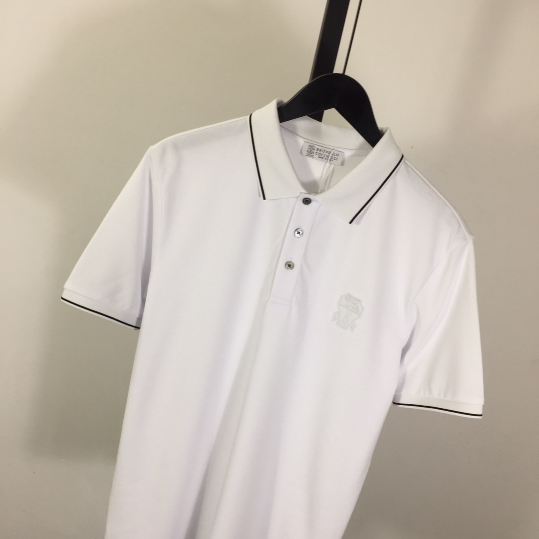 Brunello Cucinelli Short-Sleeved Cotton Polo Shirt    - PerfectKickZ
