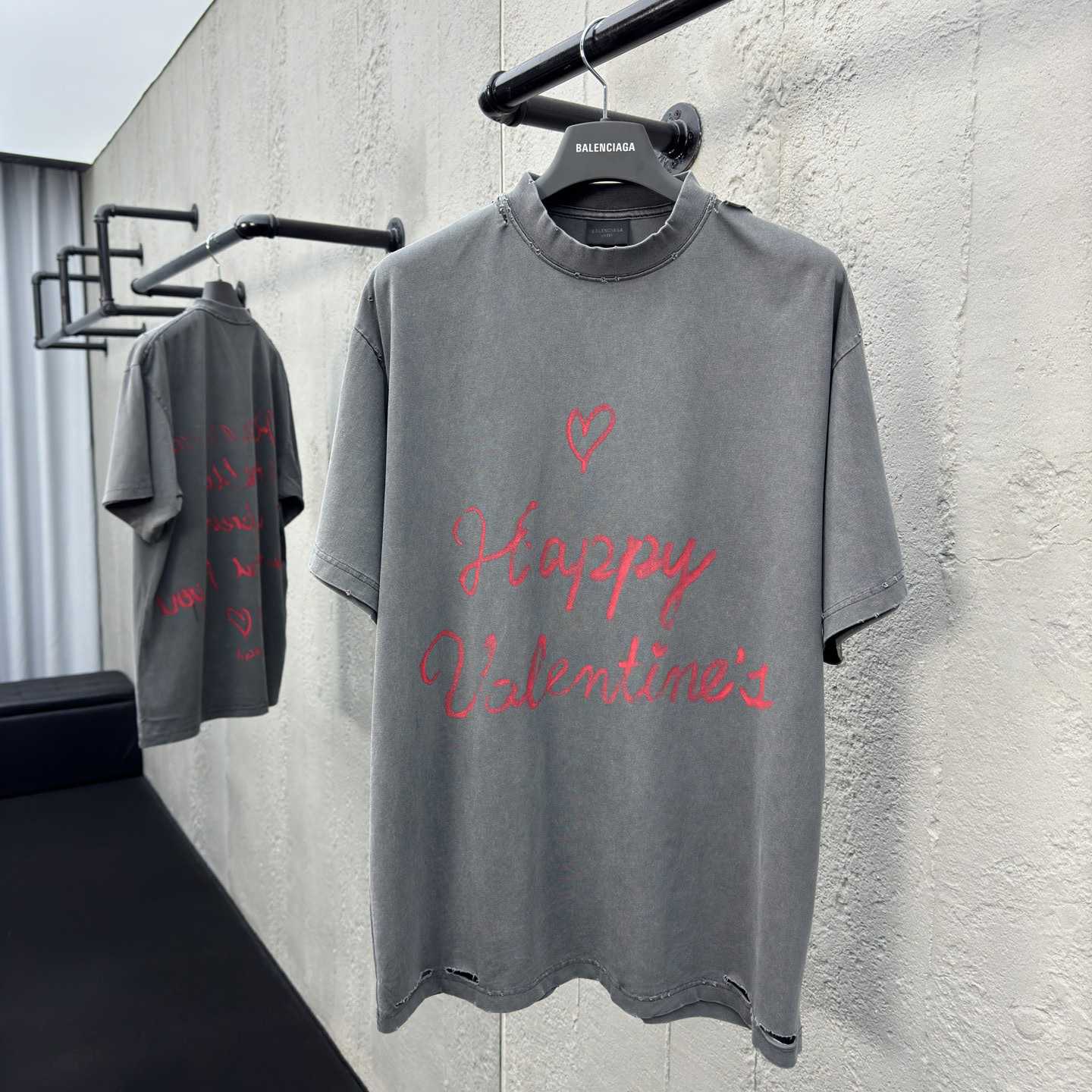 Balenciaga Lipstick Valentines T-Shirt Small Fit  - PerfectKickZ