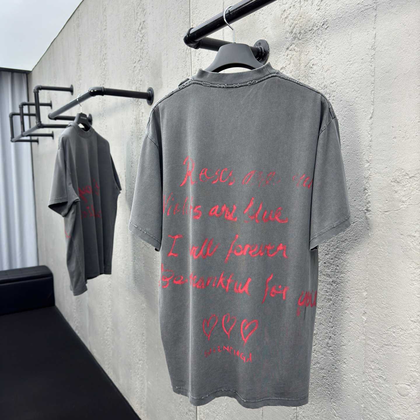 Balenciaga Lipstick Valentines T-Shirt Small Fit  - PerfectKickZ