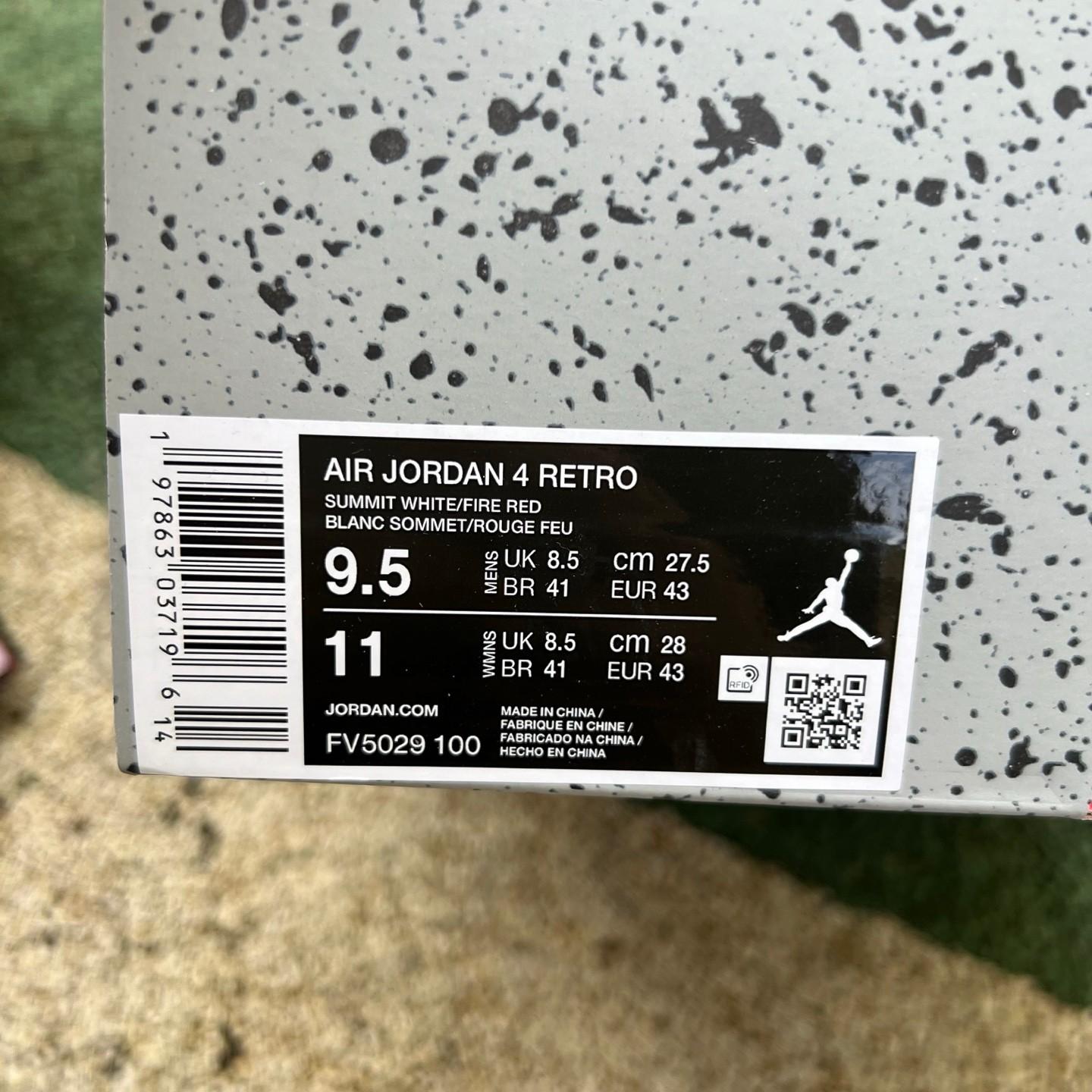 Air Jordan 4 “White Cement” Sneakers    FV5029-100 - PerfectKickZ