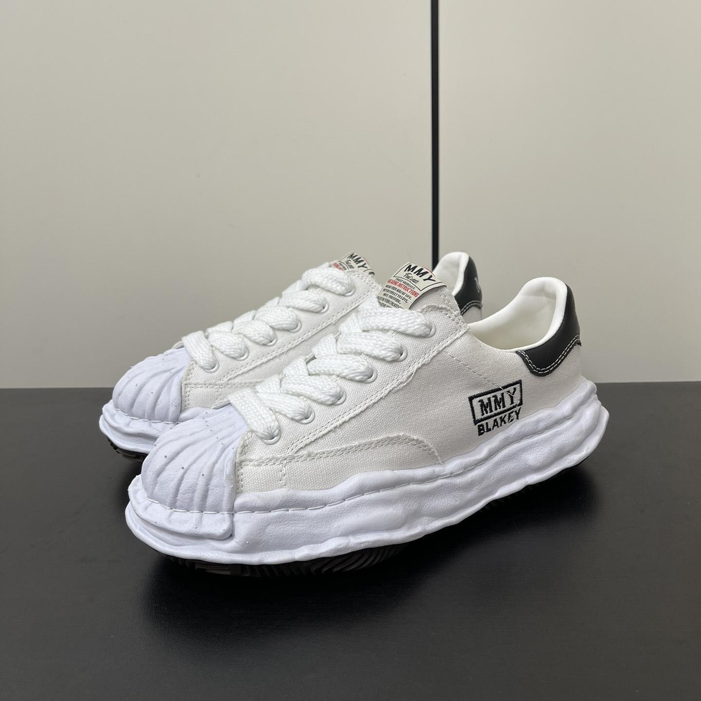 Maison Mihara Yasuhiro OG Sole Canvas Low White Sneakers - PerfectKickZ