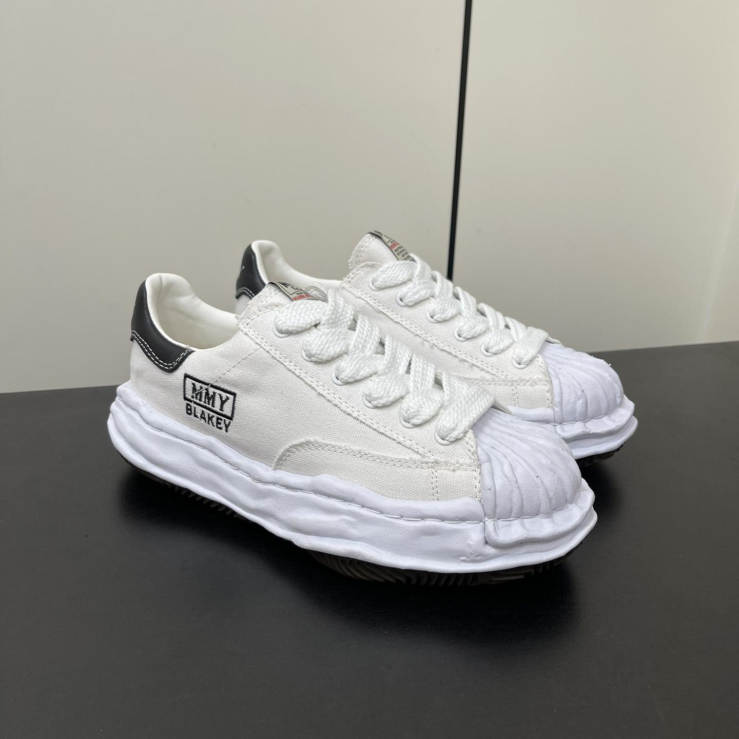 Maison Mihara Yasuhiro OG Sole Canvas Low White Sneakers - PerfectKickZ