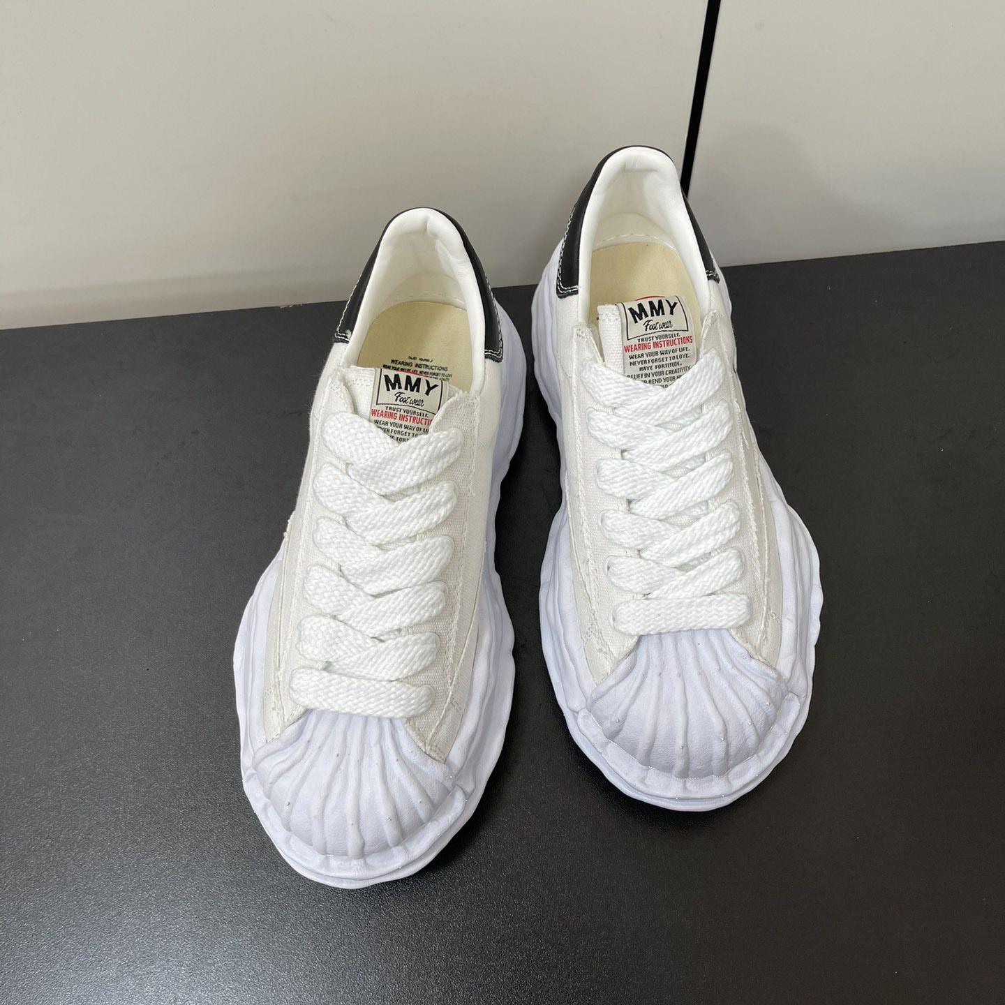 Maison Mihara Yasuhiro OG Sole Canvas Low White Sneakers - PerfectKickZ