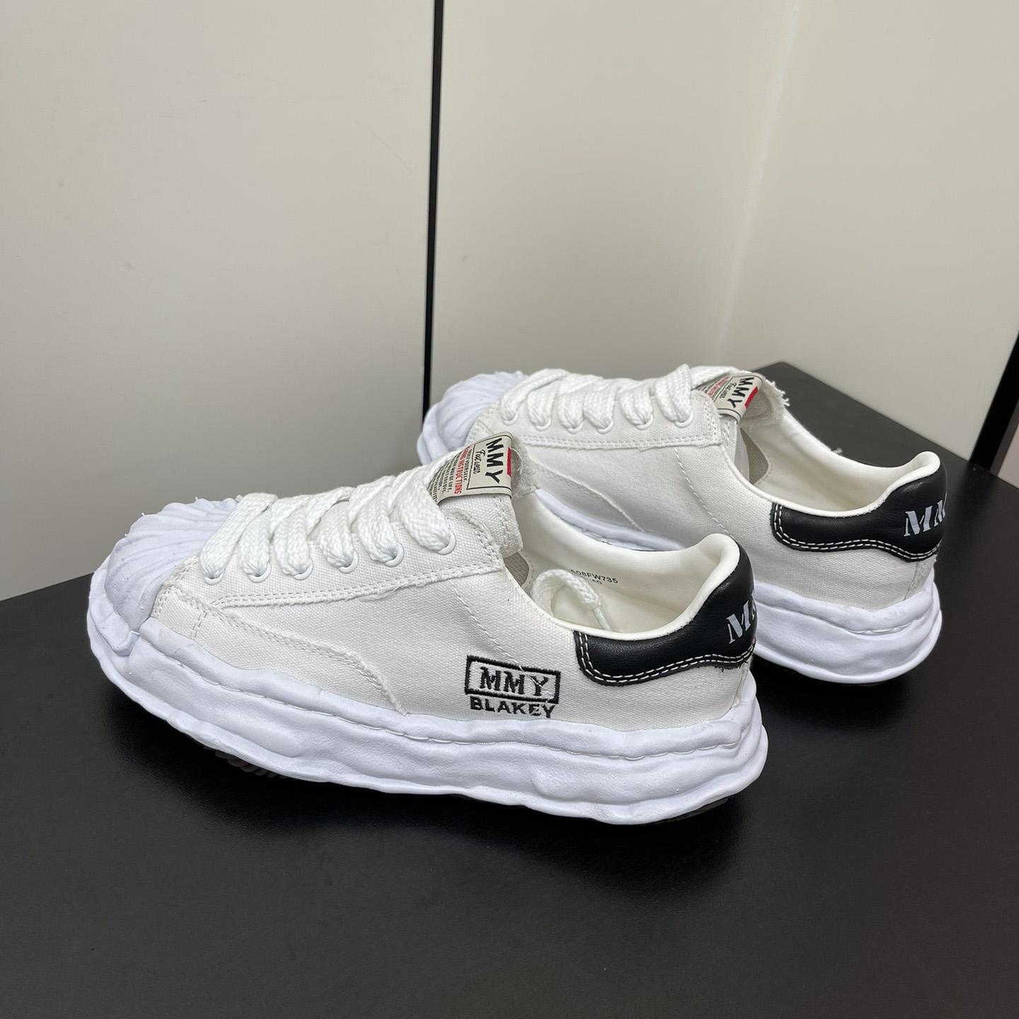 Maison Mihara Yasuhiro OG Sole Canvas Low White Sneakers - PerfectKickZ