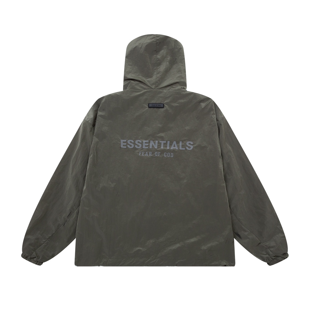 Fear Of God Essential Crinkle Nylon Jacket - PerfectKickZ