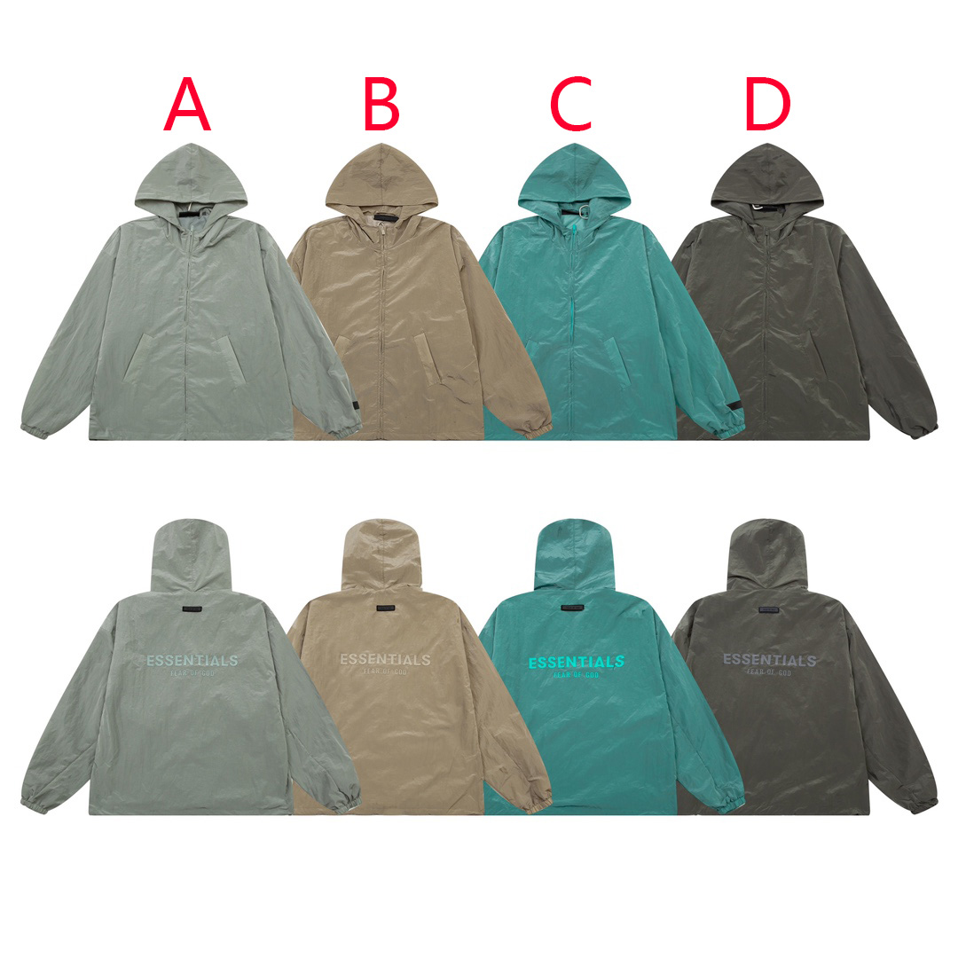 Fear Of God Essential Crinkle Nylon Jacket - PerfectKickZ