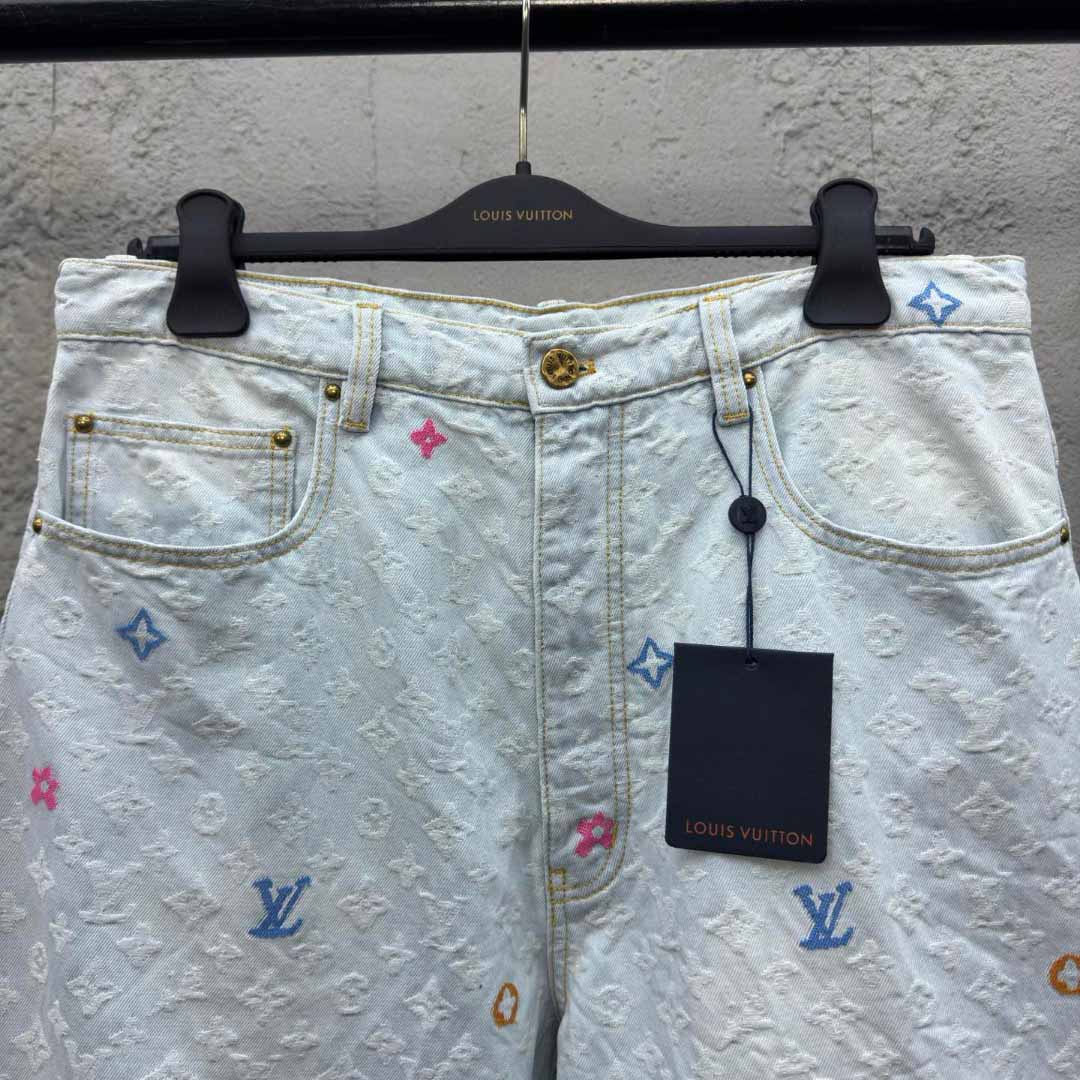 Louis Vuitton x Tyler The Creator Monogram Dnim Pants - PerfectKickZ