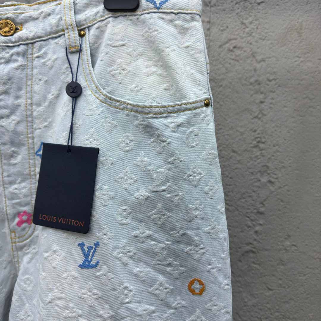 Louis Vuitton x Tyler The Creator Monogram Dnim Pants - PerfectKickZ