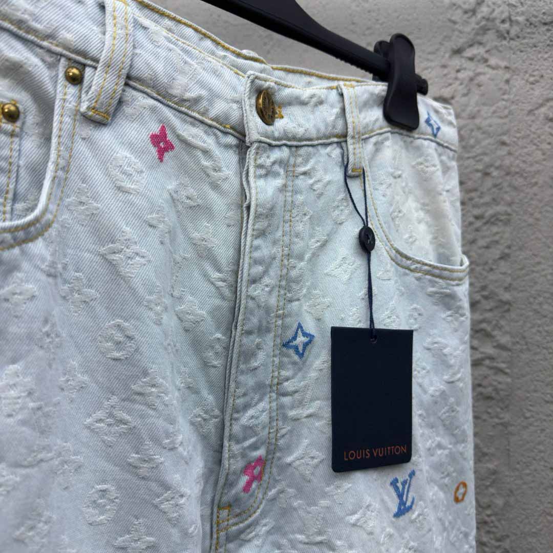 Louis Vuitton x Tyler The Creator Monogram Dnim Pants - PerfectKickZ