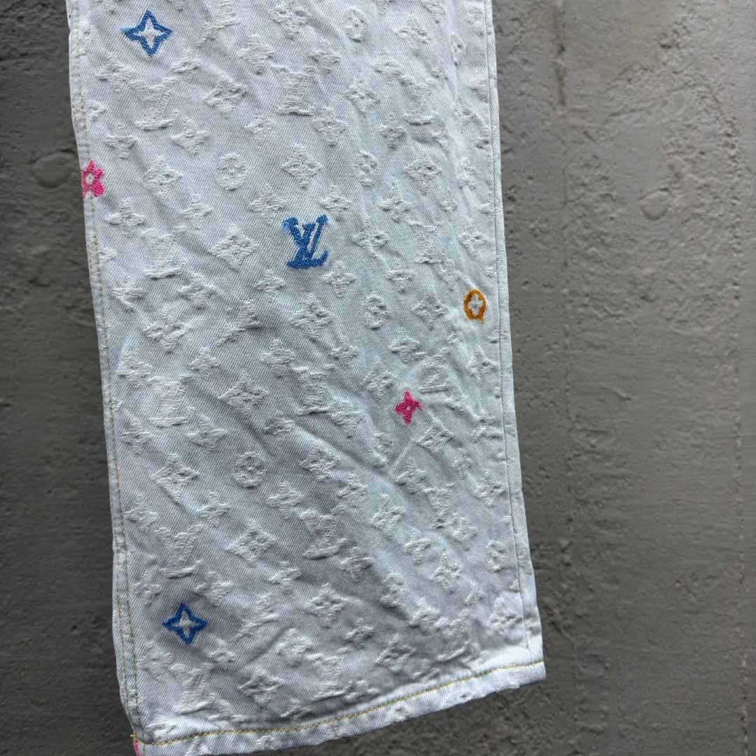 Louis Vuitton x Tyler The Creator Monogram Dnim Pants - PerfectKickZ