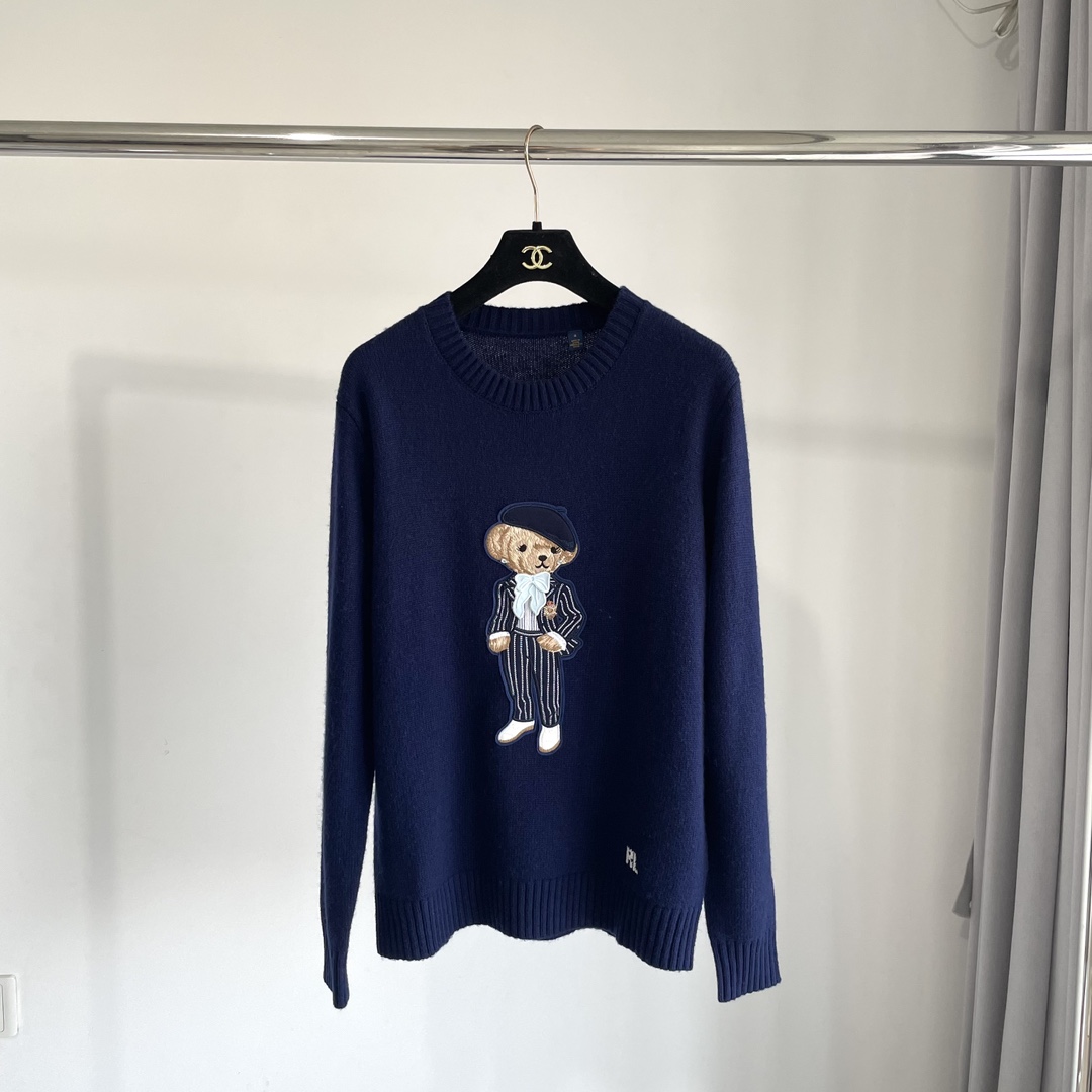 Ralph Lauren Cricket Polo Bear Silk Sweater - PerfectKickZ