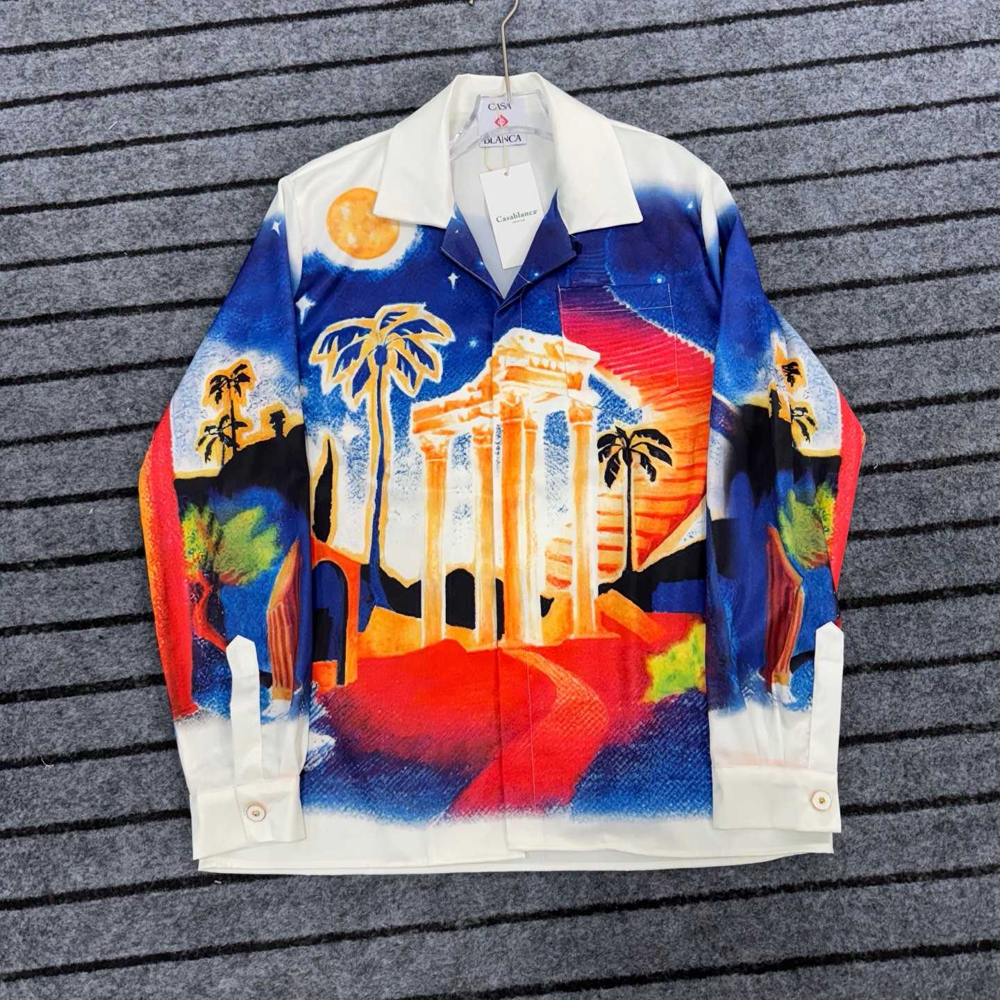 Casablanca Midnight Acropolis Silk Shirt - PerfectKickZ
