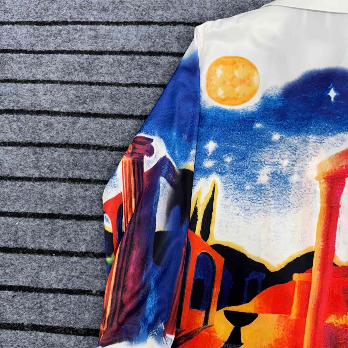 Casablanca Midnight Acropolis Silk Shirt - PerfectKickZ