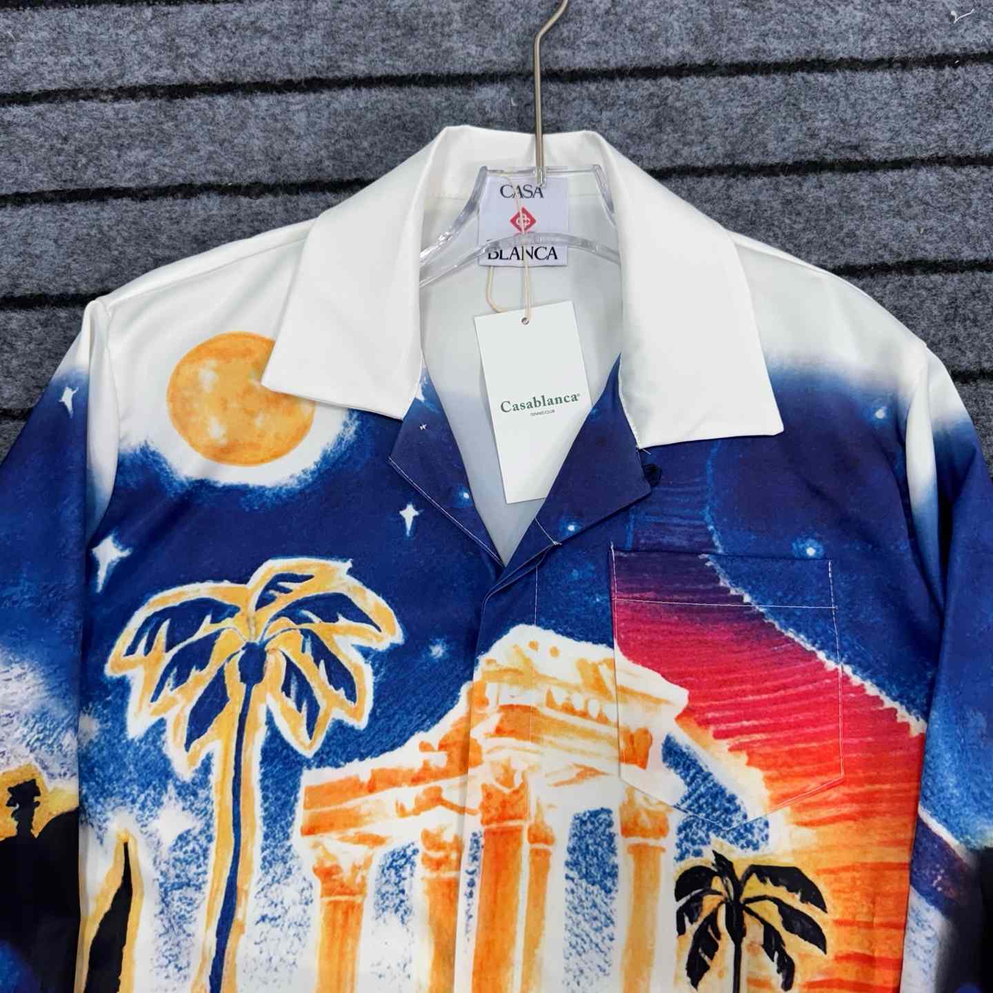 Casablanca Midnight Acropolis Silk Shirt - PerfectKickZ