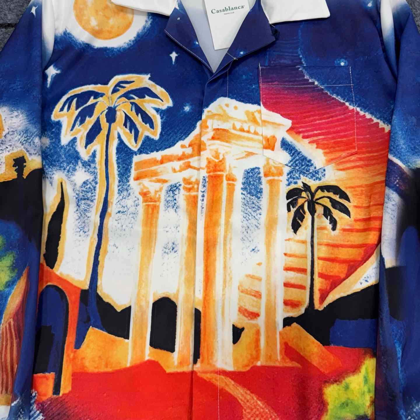 Casablanca Midnight Acropolis Silk Shirt - PerfectKickZ