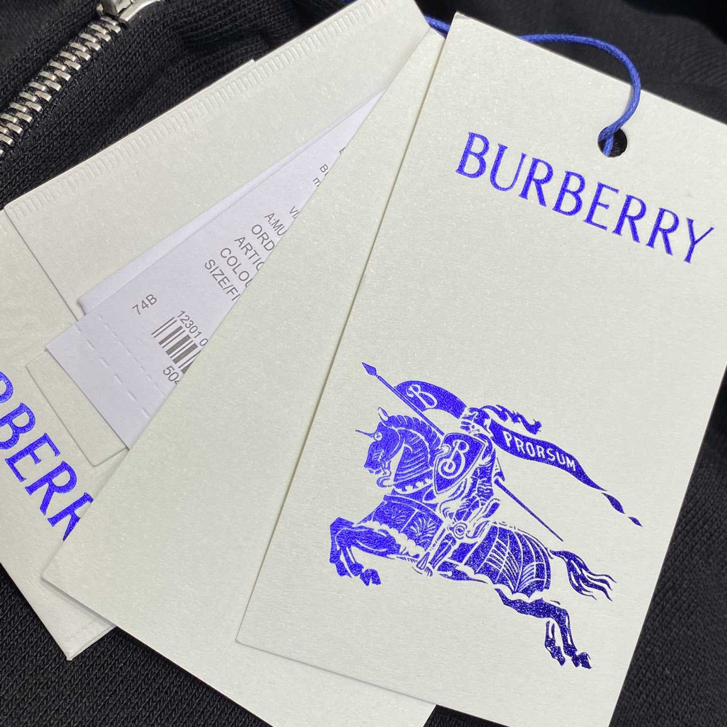 Burberry Check Label Cotton Zip Hoodie - PerfectKickZ