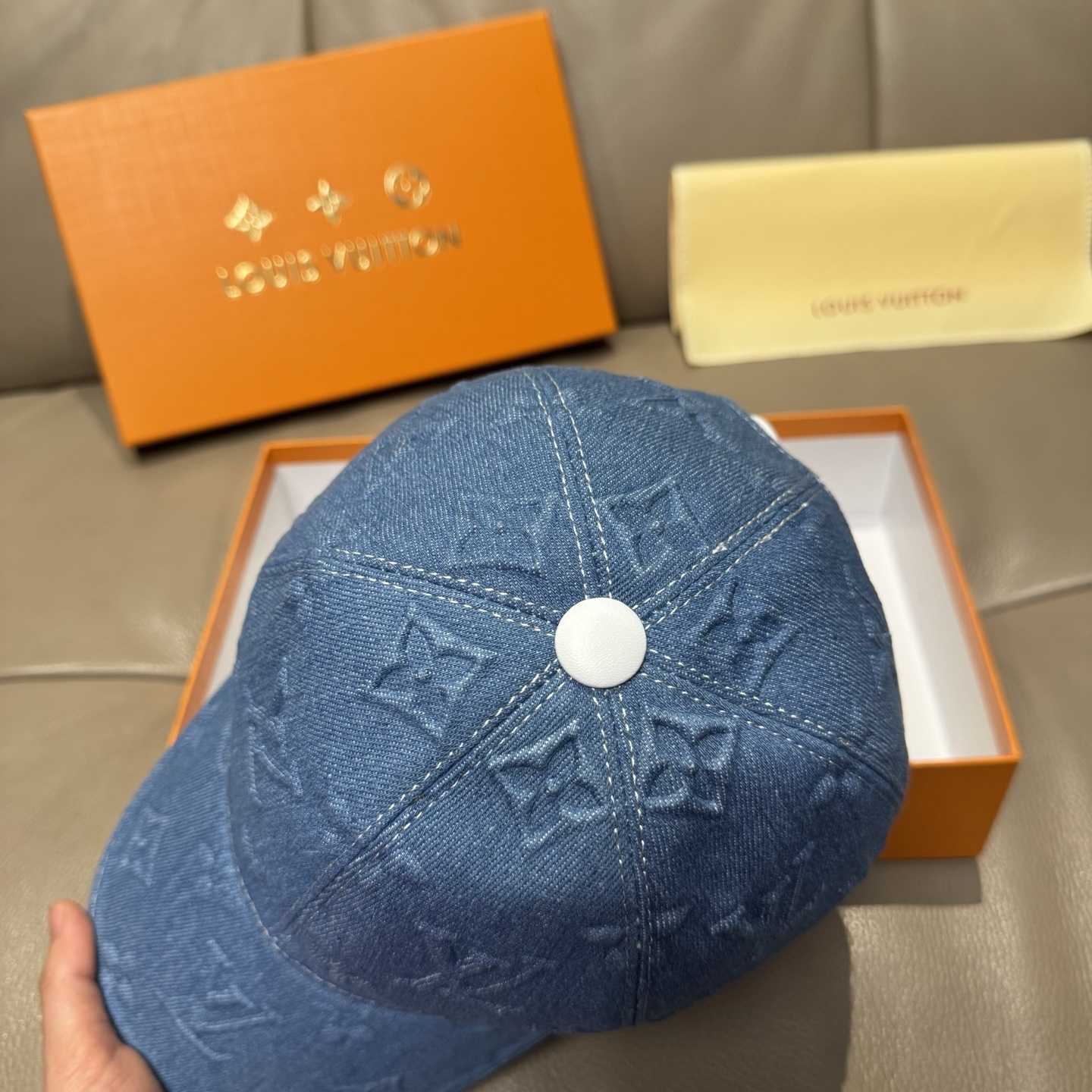 Louis Vuitton Monogram Denim Cap - PerfectKickZ