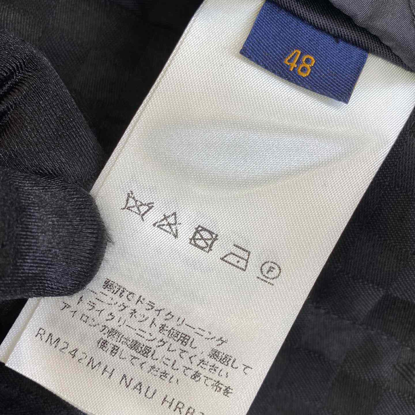 Louis Vuitton Damier Open Collar Wool Overshirt   1AFVNA - PerfectKickZ