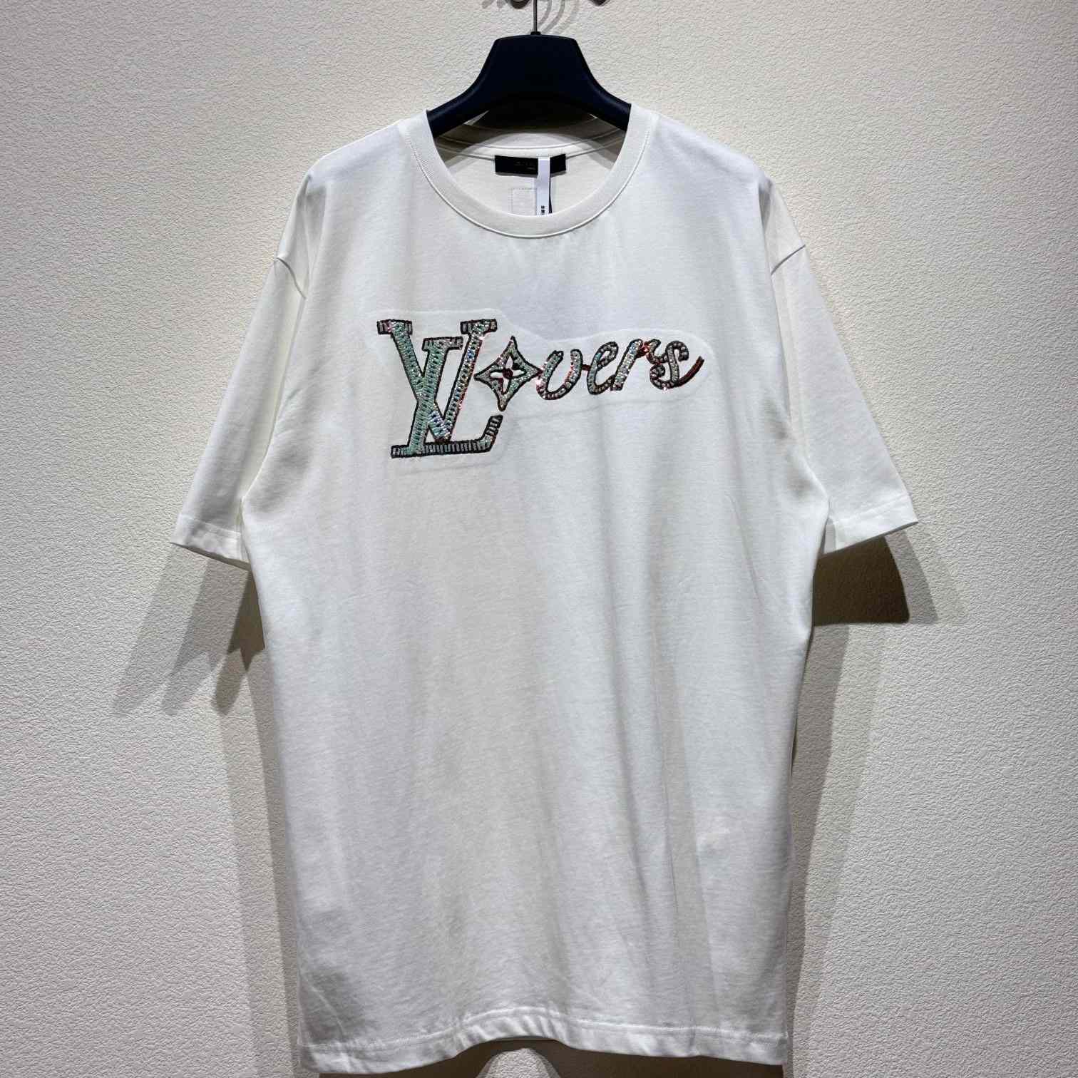 Louis Vuitton LV Vers Embellished Short-Sleeved T-Shirt  1AFR96 - PerfectKickZ