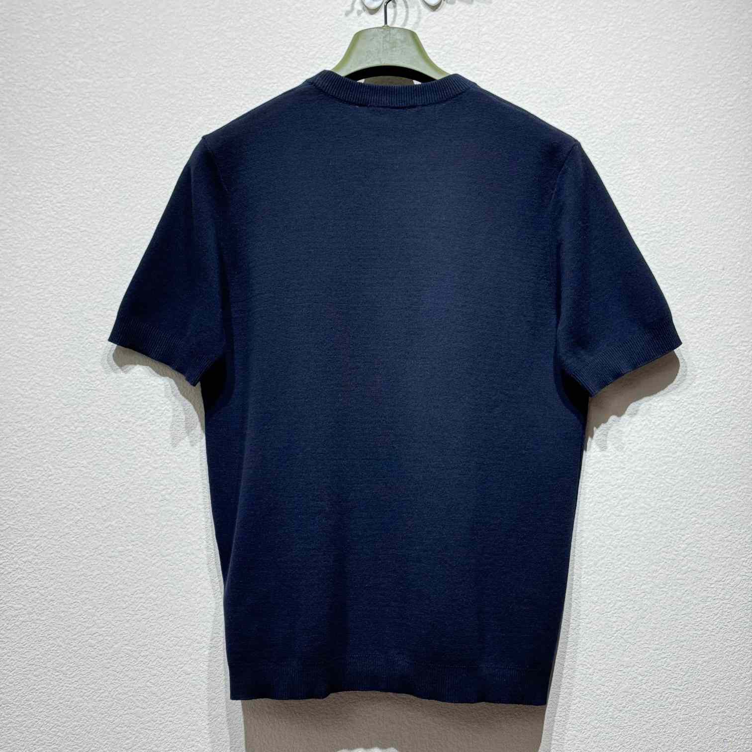 Gucci Silk Cotton T-shirt With Gucci Intarsia - PerfectKickZ