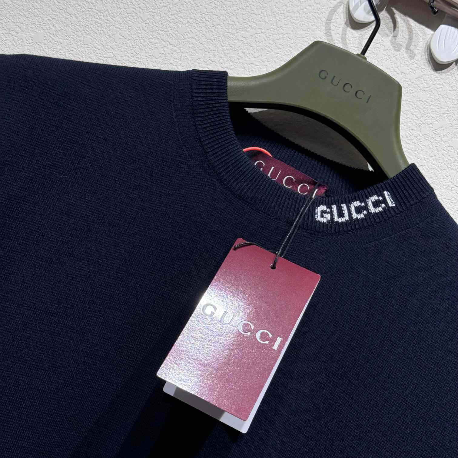 Gucci Silk Cotton T-shirt With Gucci Intarsia - PerfectKickZ