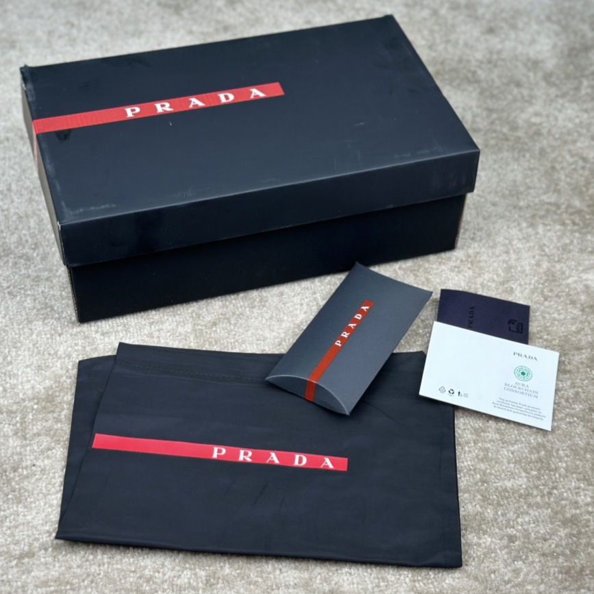 Prada Patent leather And Technical Fabric Prada America's Cup Sneakers - PerfectKickZ