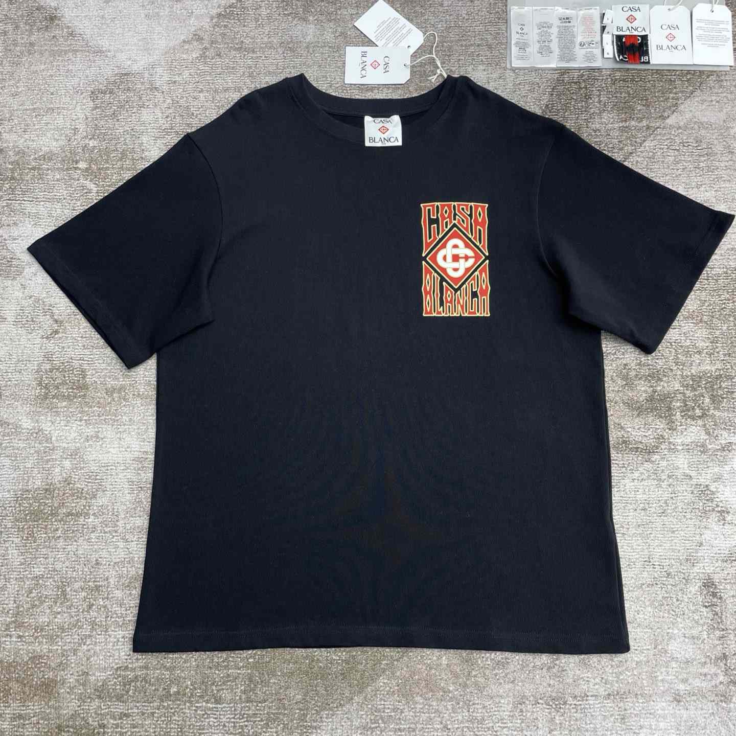 Casablanca Gothic Logo T-Shirt   C976 - PerfectKickZ