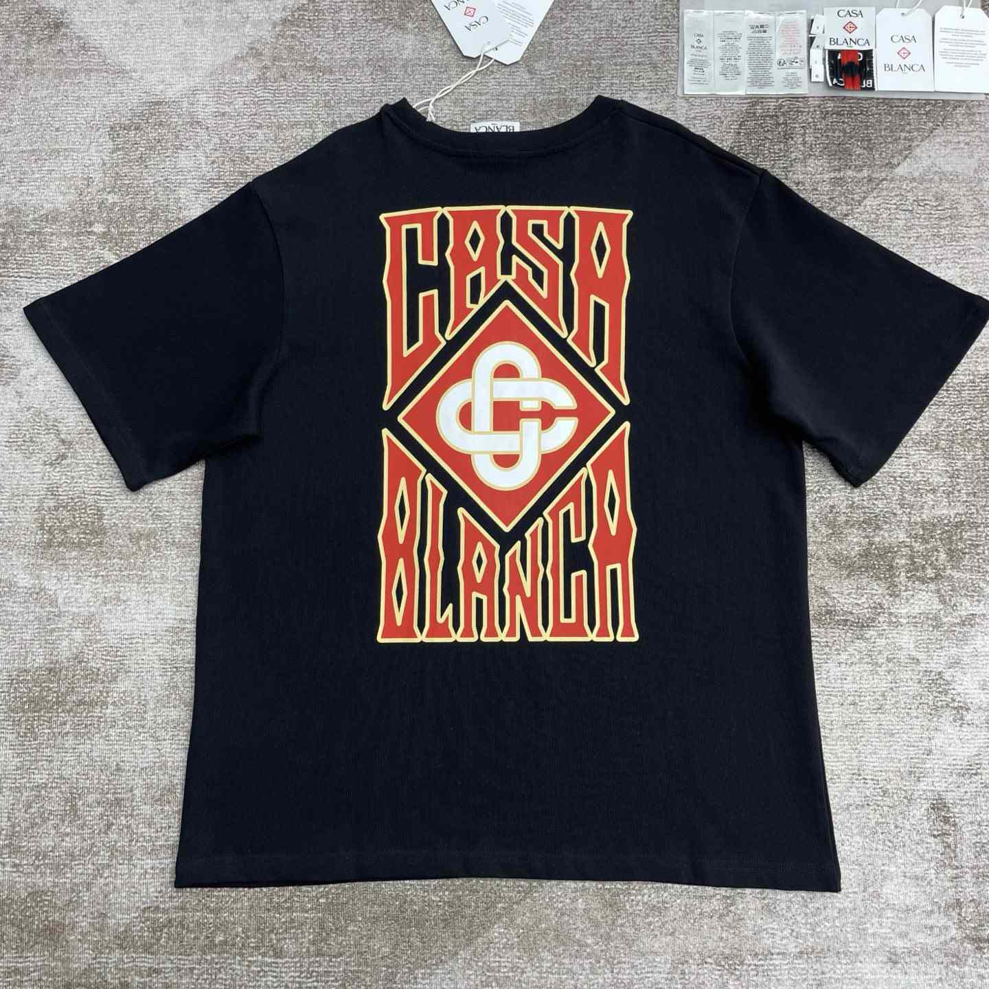 Casablanca Gothic Logo T-Shirt   C976 - PerfectKickZ