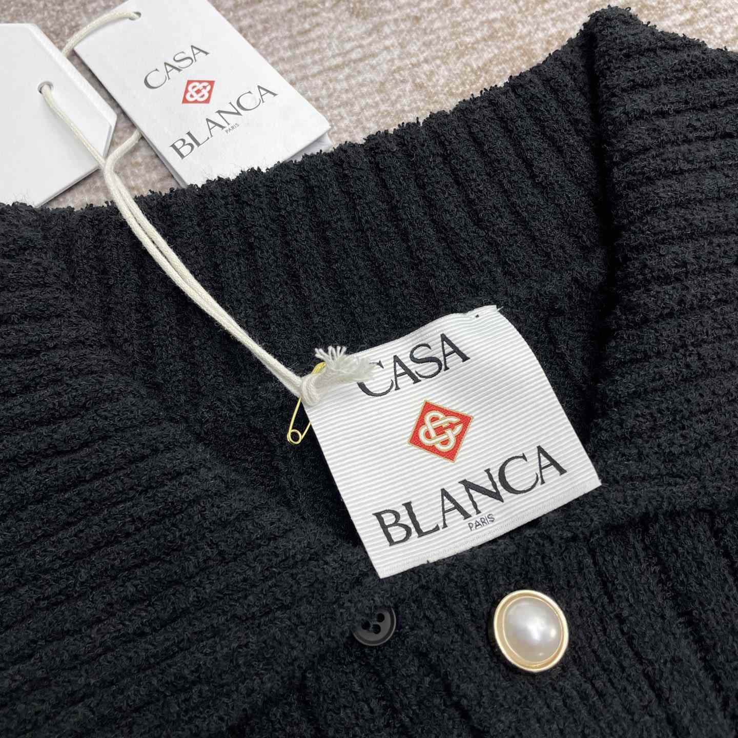 Casablanca Boucle Knit Polo Shirt   D0085 - PerfectKickZ
