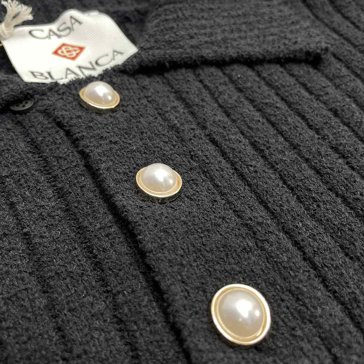 Casablanca Boucle Knit Polo Shirt   D0085 - PerfectKickZ