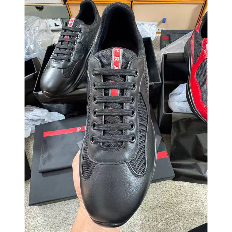 Prada America's Cup Soft Rubber And Bike Fabric Sneakers - PerfectKickZ