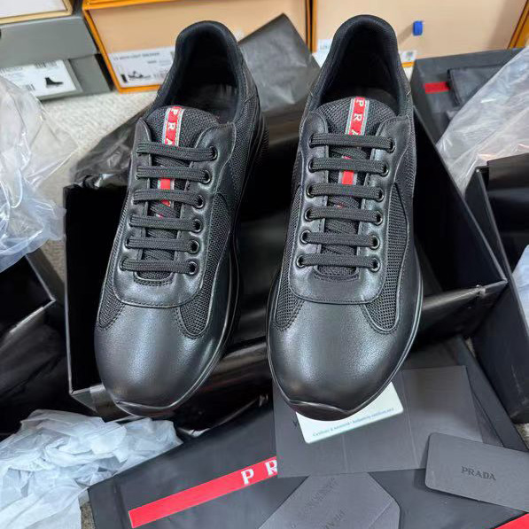 Prada America's Cup Soft Rubber And Bike Fabric Sneakers - PerfectKickZ