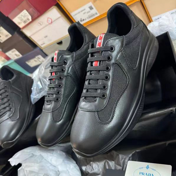 Prada America's Cup Soft Rubber And Bike Fabric Sneakers - PerfectKickZ