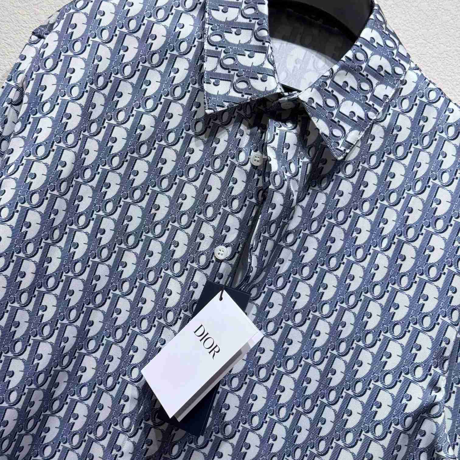 Dior Oblique Long-Sleeved Shirt  - PerfectKickZ