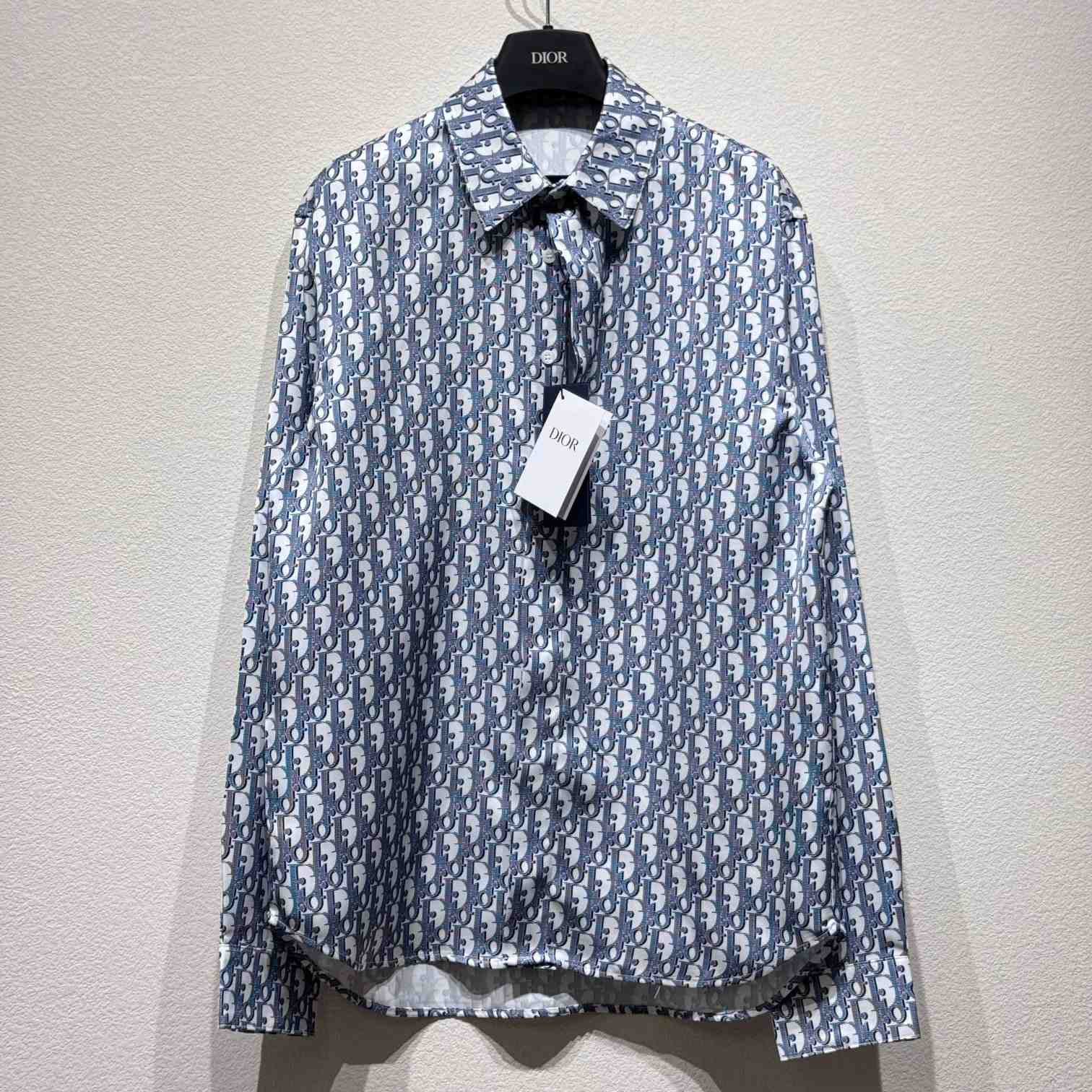 Dior Oblique Long-Sleeved Shirt  - PerfectKickZ