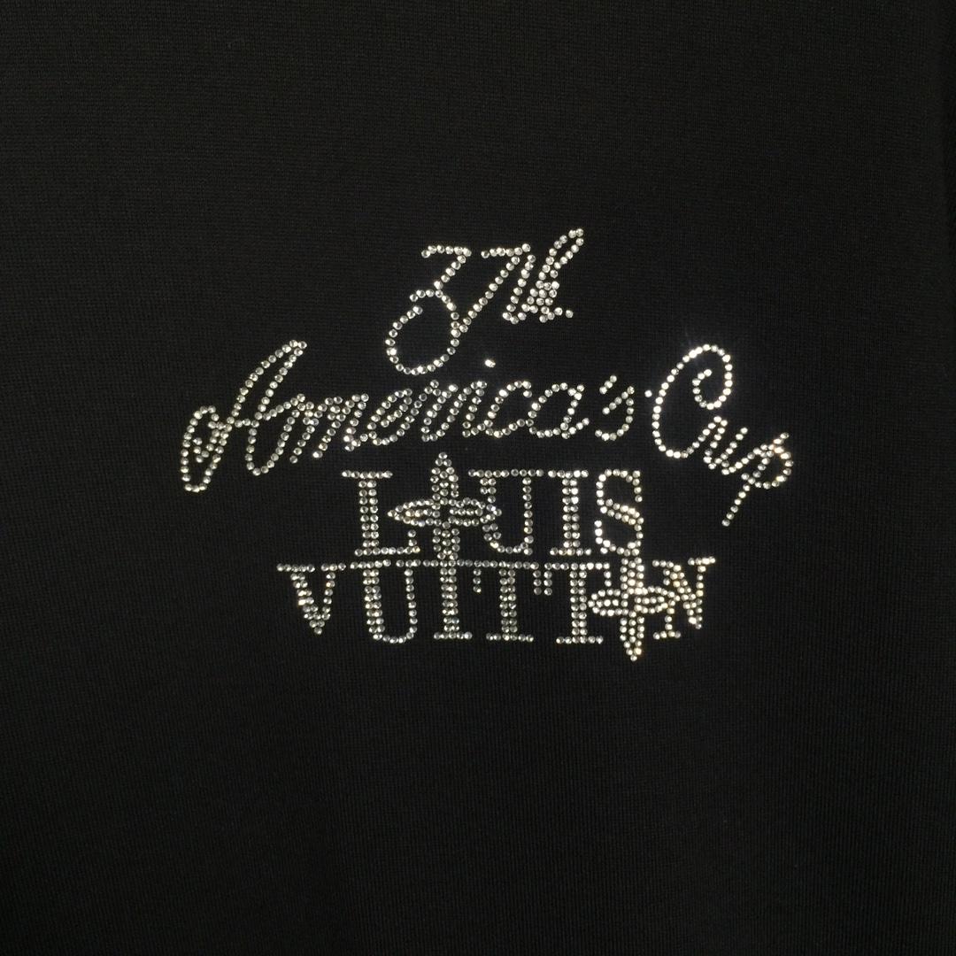 Louis Vuitton Embellished Short-Sleeved Cotton Crewneck - PerfectKickZ