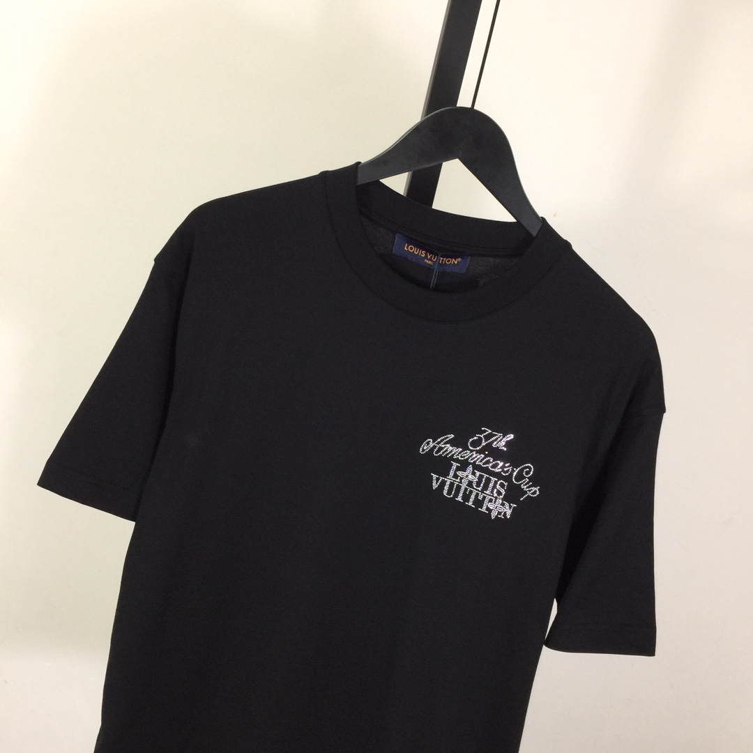 Louis Vuitton Embellished Short-Sleeved Cotton Crewneck - PerfectKickZ