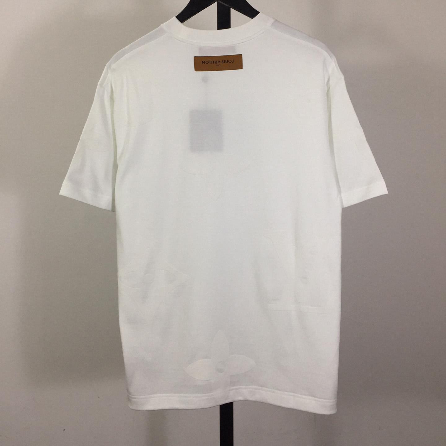 Louis Vuitton Monogram Short-Sleeved Cotton Crewneck - PerfectKickZ
