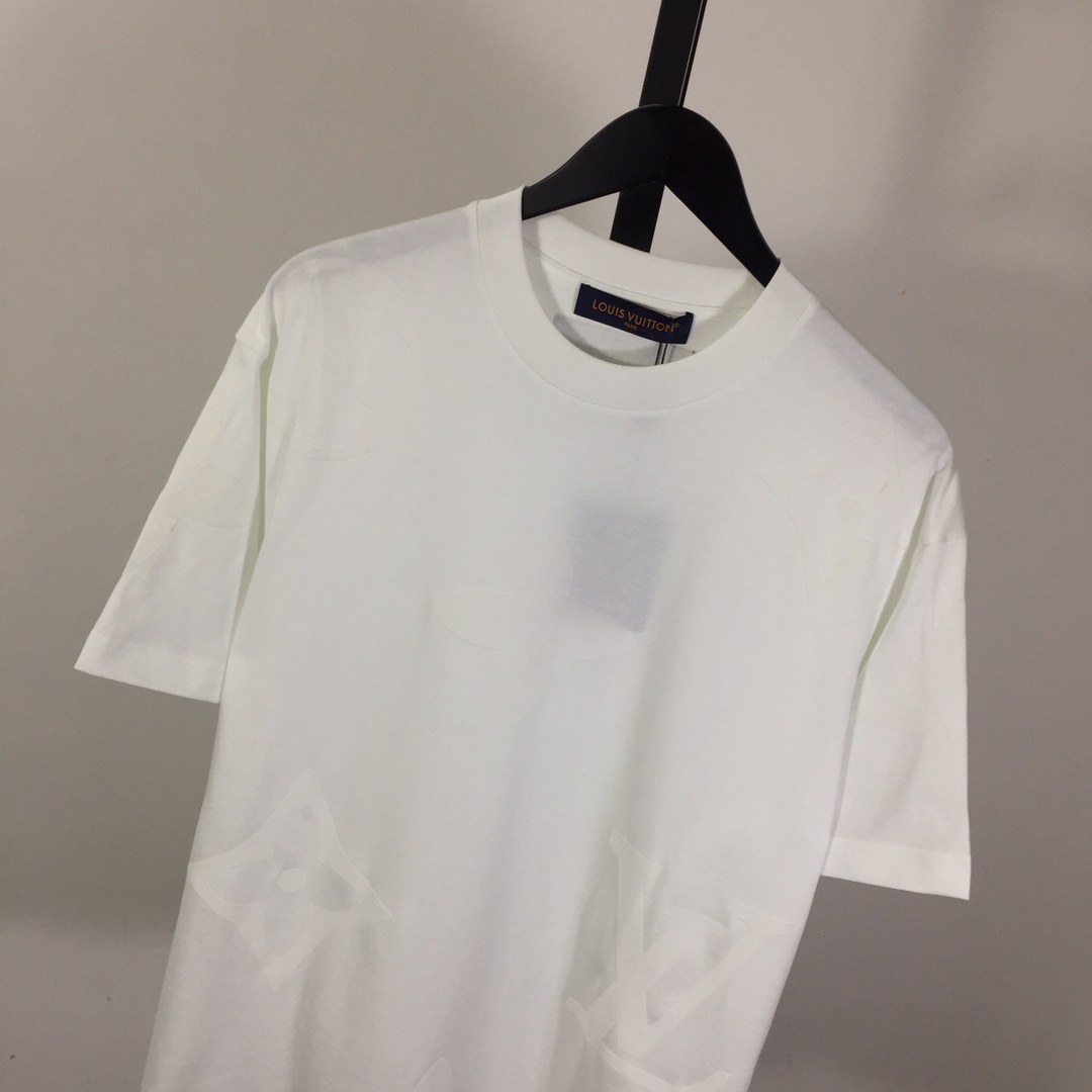 Louis Vuitton Monogram Short-Sleeved Cotton Crewneck - PerfectKickZ