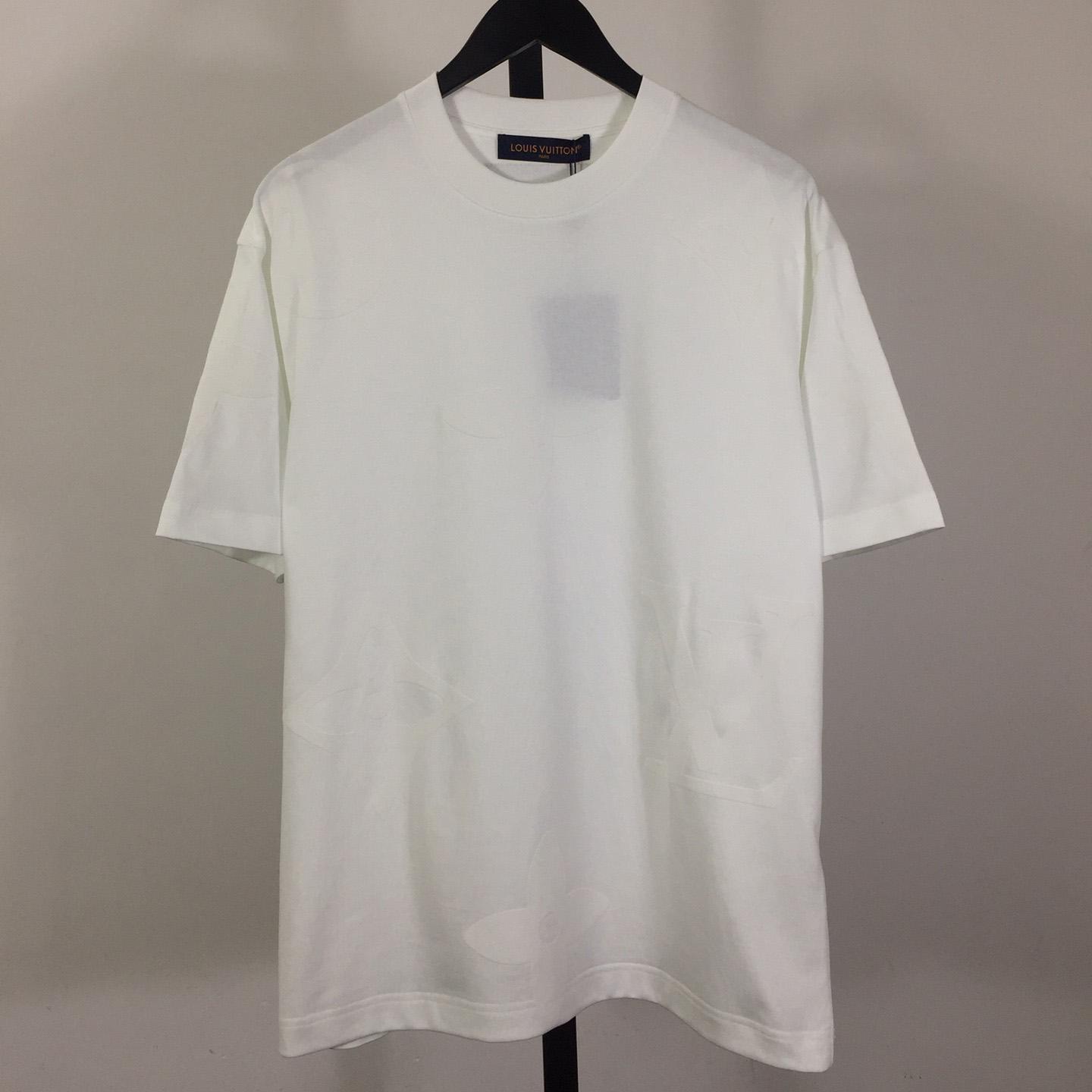 Louis Vuitton Monogram Short-Sleeved Cotton Crewneck - PerfectKickZ