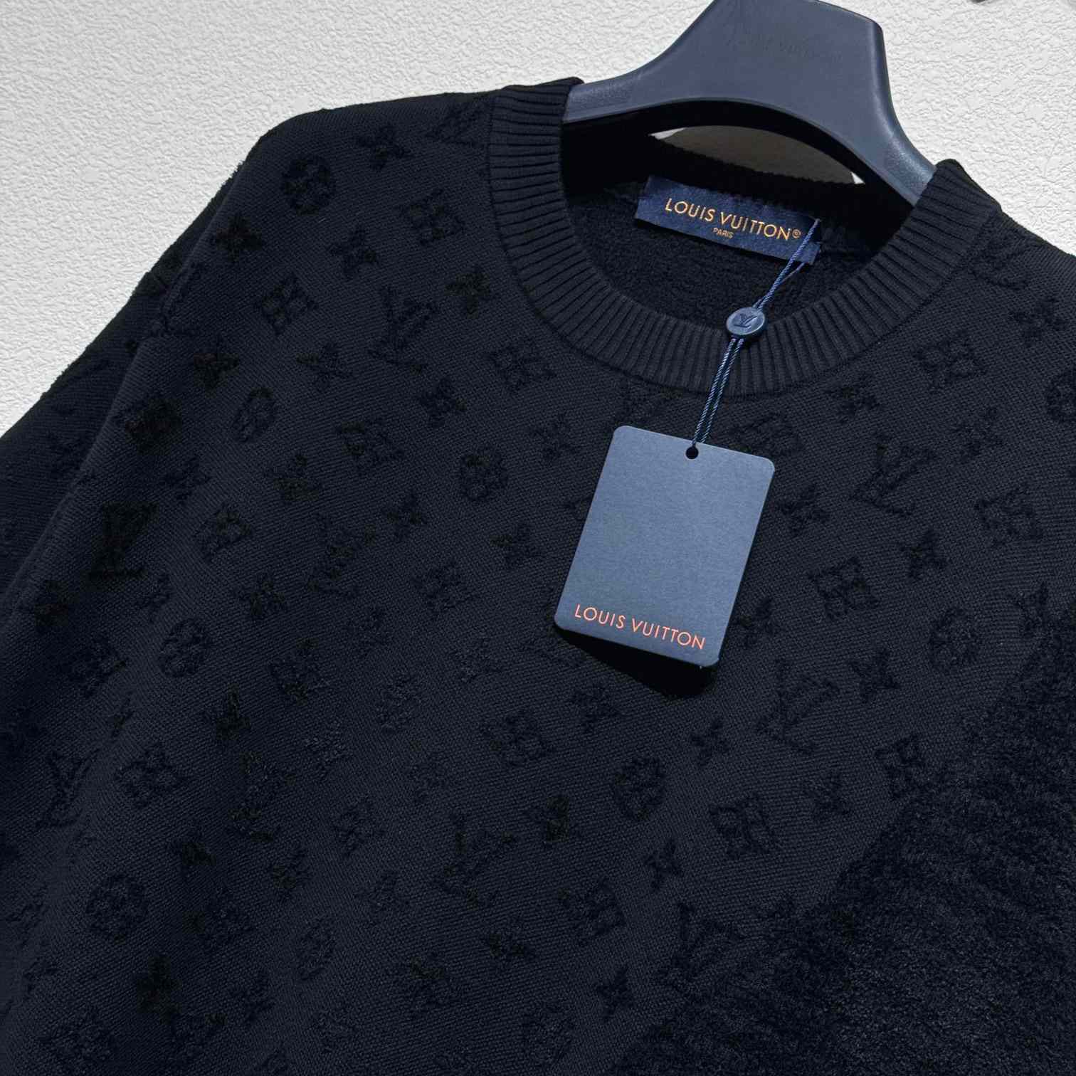 Louis Vuitton Graphic Jacquard Short-Sleeved Crewneck   1AHCMV - PerfectKickZ