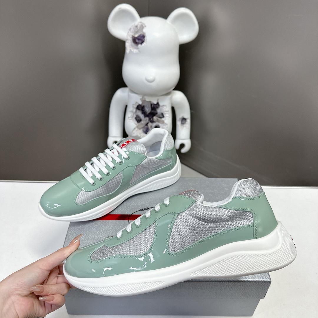 Prada America's Cup Biker Fabric Sneakers - PerfectKickZ