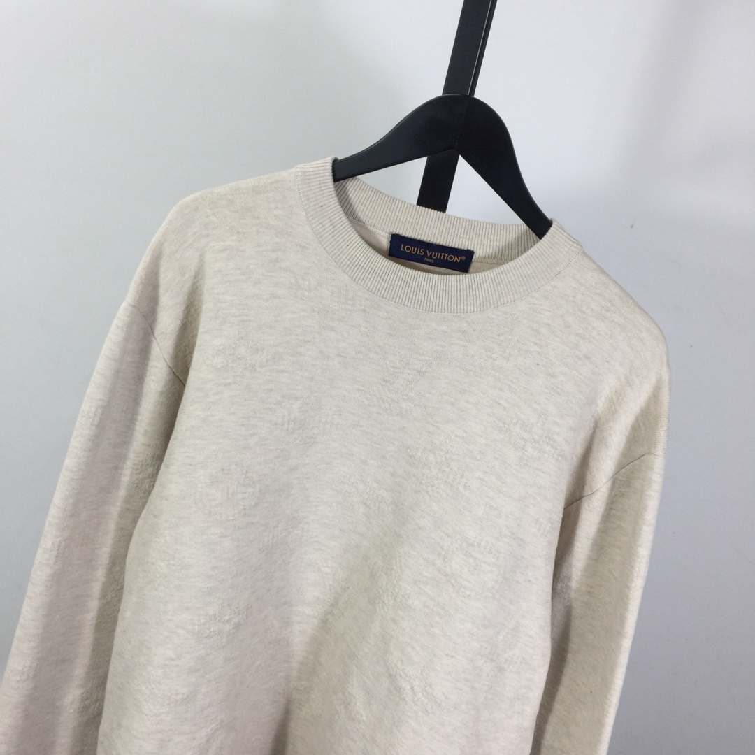 Louis Vuitton Monogram Embossed Crewneck - PerfectKickZ