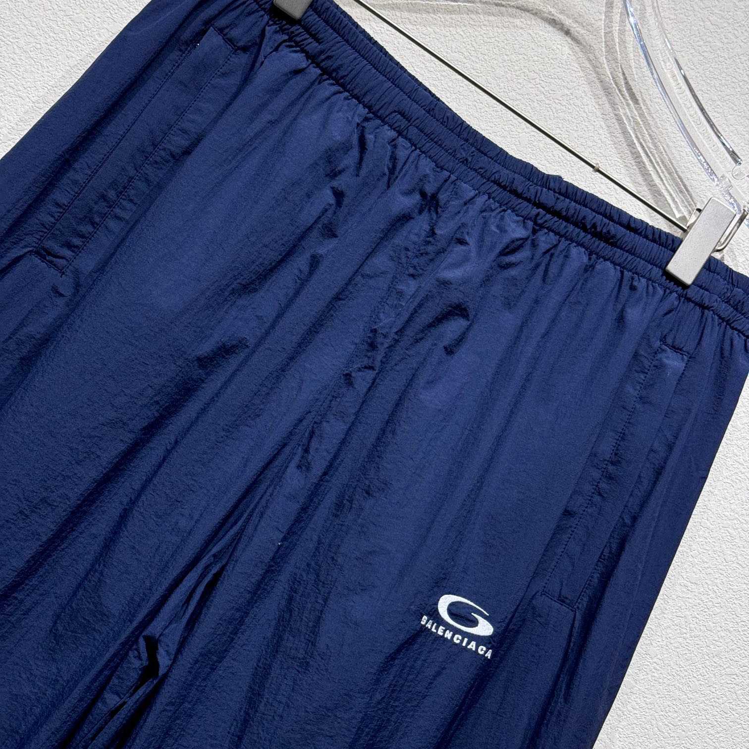 Balenciaga Tracksuit Pants In Navy - PerfectKickZ