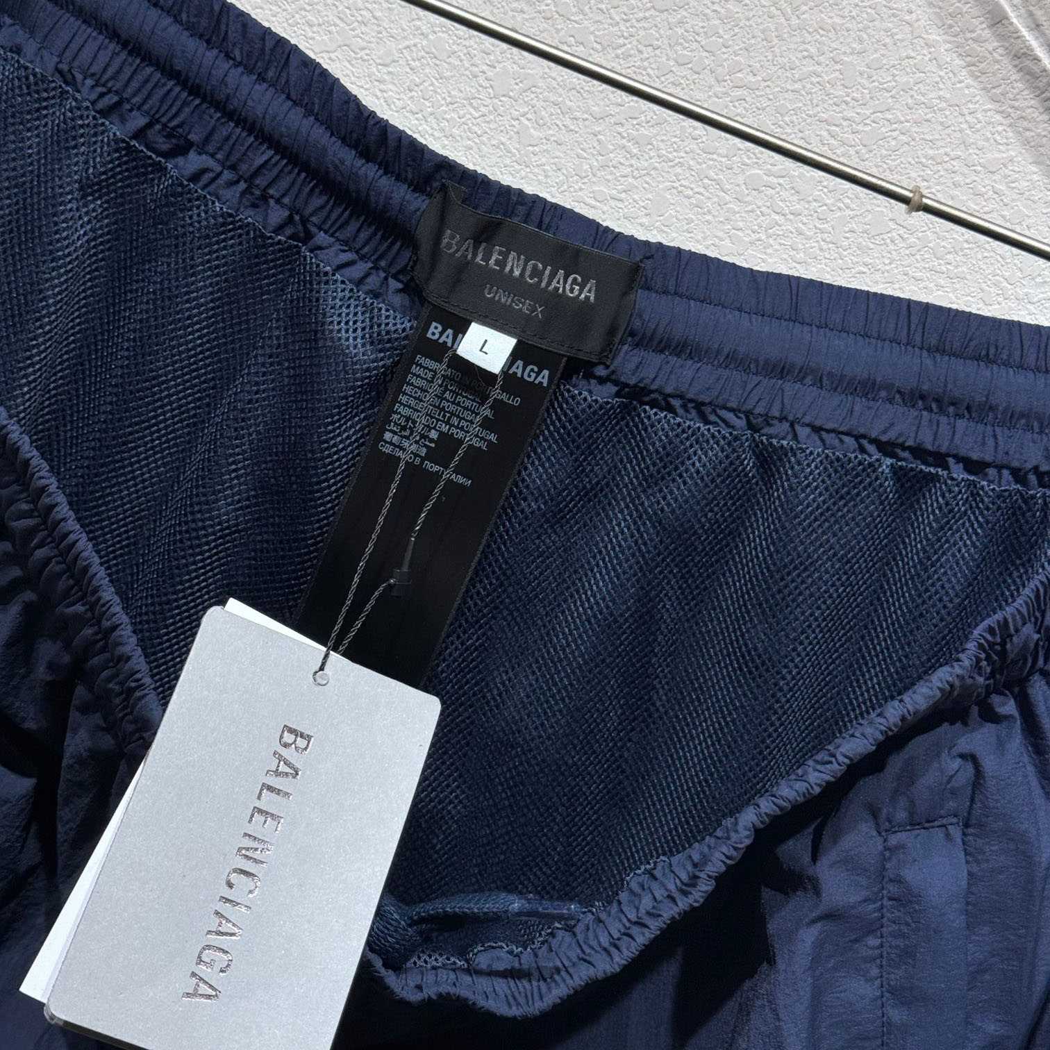 Balenciaga Tracksuit Pants In Navy - PerfectKickZ