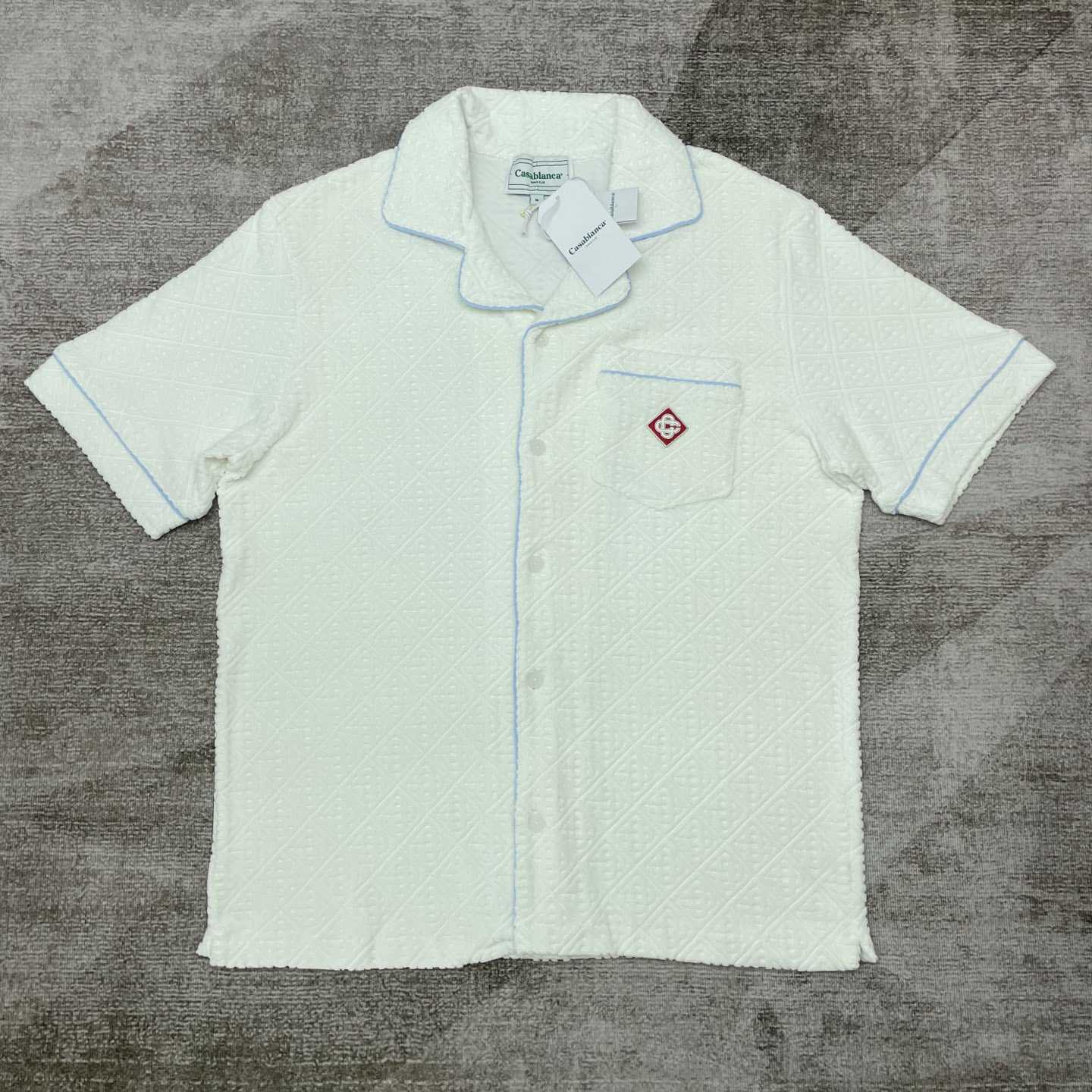 Casablanca Monogram Towelling Shirt    c961 - PerfectKickZ