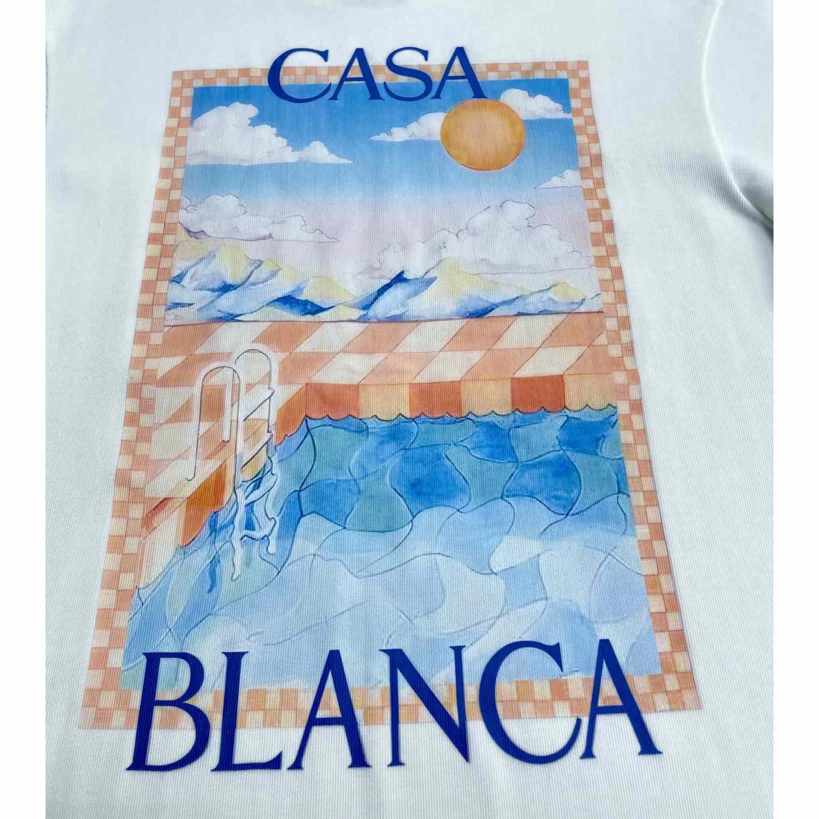 Casablanca Surreal Pool T-shirt   C968 - PerfectKickZ