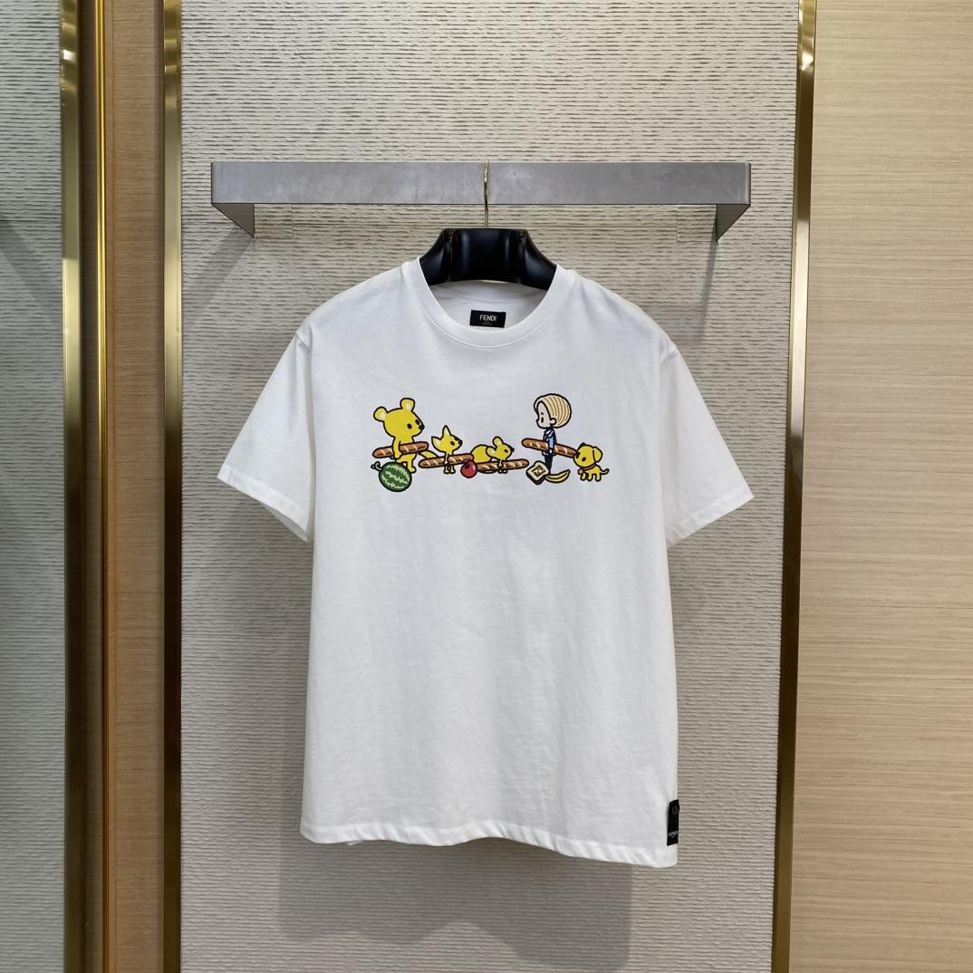 Fendi Silvia And The Baguette T-Shirt - PerfectKickZ